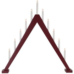 Светильник-горка Trill 79*78 см красный, 11 электрических свечей Star Trading фото 2