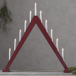 Светильник-горка Trill 79*78 см красный, 11 электрических свечей