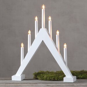 Семисвечник рождественский Trill 47*40 см белый Star Trading фото 3