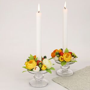 Венок для свечи Ранункулюс - Di Biancan 12 см EDG фото 3