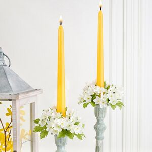 Столовые свечи Кальяри 25 см, 4 шт, желтые EDG (ЭДГ) фото 4