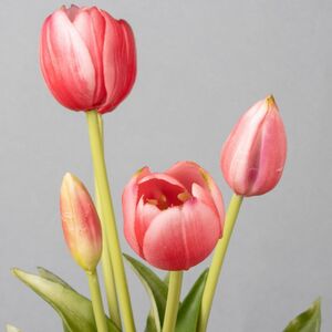 Силиконовые тюльпаны Верналис 5 шт, 40 см розовые EDG фото 9