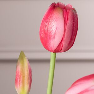 Силиконовые тюльпаны Верналис 5 шт, 40 см розовые EDG фото 4