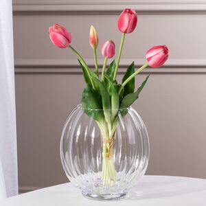 Силиконовые тюльпаны Верналис 5 шт, 40 см розовые EDG фото 5