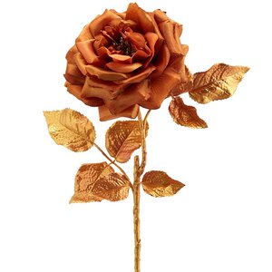 Искусственная роза Глория Деи 57 см, медная EDG фото 3