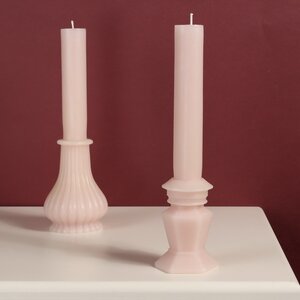 Декоративная свеча Caserta Royale: Blush Pink 25 см Kaemingk фото 1