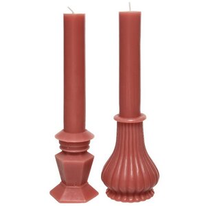 Декоративная свеча Caserta Royale: Terra Brown 25 см Kaemingk фото 6