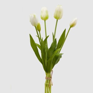 Силиконовые тюльпаны Saluti Bianco 5 шт, 40 см EDG фото 5