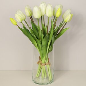 Силиконовые тюльпаны Saluti Bianco 5 шт, 40 см EDG фото 2
