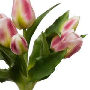 Силиконовые цветы Тюльпаны Piccola Ragazza 5 шт, 28 см розовые EDG фото 8