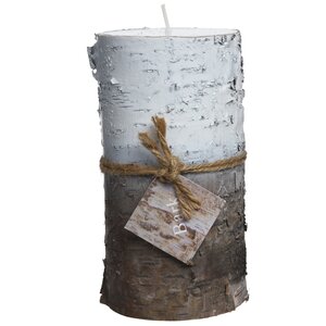 Декоративная свеча Березка 14*7 см темная Kaemingk фото 1