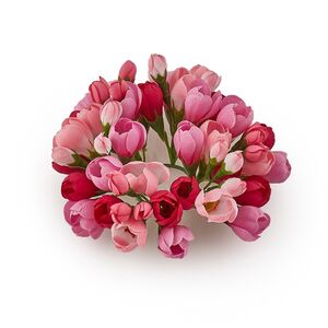 Венок для свечи Крокусы 13 см розовый EDG (ЭДГ) фото 4