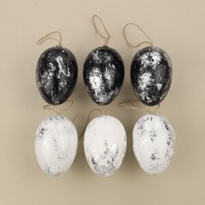 Пасхальные подвески Яйца - Modern Easter 6 см, 6 шт Breitner фото 2