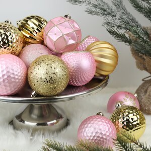 Набор пластиковых шаров Shine Collection: Rosy Glam 8 см, 42 шт Winter Deco фото 3