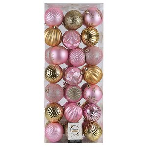 Набор пластиковых шаров Shine Collection: Rosy Glam 8 см, 42 шт Winter Deco фото 8