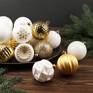 Набор пластиковых шаров Shine Collection: Christmas Jazz 8 см, 42 шт Winter Deco фото 4