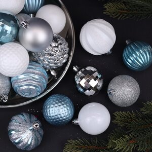 Набор пластиковых шаров Magic Suite: Frozen Lake 6-7 см, 60 шт Winter Deco фото 6