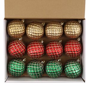 Набор пластиковых шаров Warm Christmas 8 см, 12 шт Winter Deco фото 5