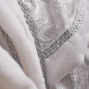 Взрослый новогодний костюм Снегурочка Боярская, 44-48 размер, серебряный Бока С фото 9