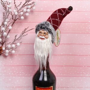 Декор для бутылки Санта из КлаусБурга 15 см Serpantin фото 1