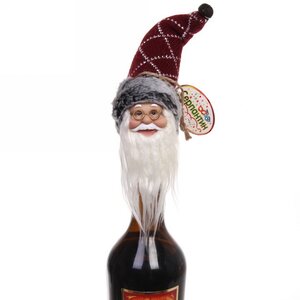 Декор для бутылки Санта из КлаусБурга 15 см Serpantin фото 2