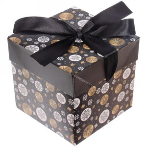 Подарочная коробка Mystery - Снежинки 10*10 см Serpantin фото 1