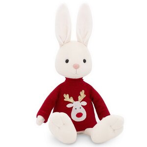 Мягкая игрушка Кролик Клаус в свитере с оленем 28 см Orange Toys фото 2