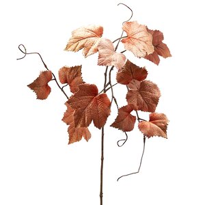 Декоративная ветка Виноградные листья Санджовезе 84 см, карамельная EDG фото 2
