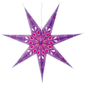 Светильник звезда из бумаги Starlight 70 см фиолетовая Star Trading фото 1