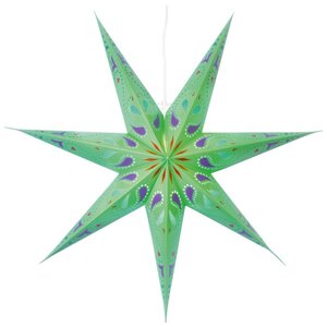 Светильник звезда из бумаги Starlight 70 см зеленая Star Trading фото 1