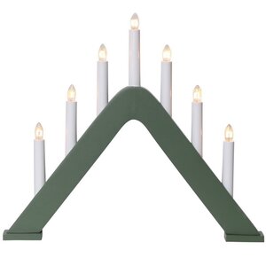 Рождественская горка Jarve 41*36 см зеленая, 7 электрических свечей Star Trading фото 2
