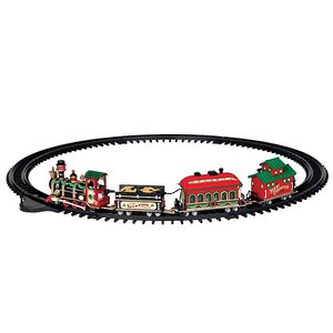 Железная дорога Lemax Рождественский экспресс, 9*113*67 см, музыка, движение, батарейки