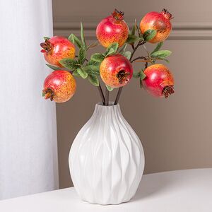 Искусственная ветка Гранат Sharoli 33 см красная EDG фото 1