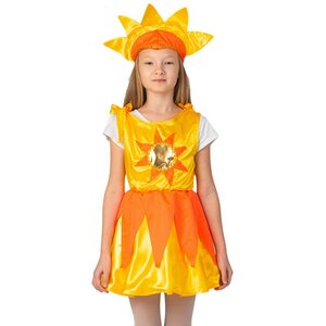 Карнавальный костюм Солнышко (платье), рост 122-134 см Бока С фото 1