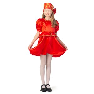 Карнавальный костюм Плясовой Кадриль красный, рост 122-134 см Бока С фото 2