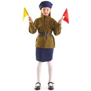 Детская военная форма Регулировщица, рост 104-116 см Бока С фото 1