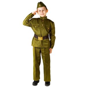 Детская военная форма Солдат в брюках люкс, рост 140-152 см Бока С фото 1