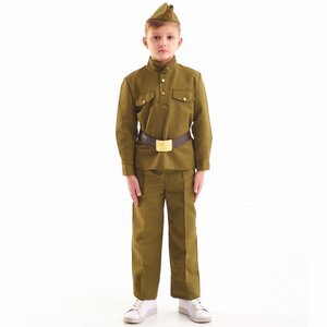 Детская военная форма Солдат в брюках люкс, рост 140-152 см Бока С фото 1