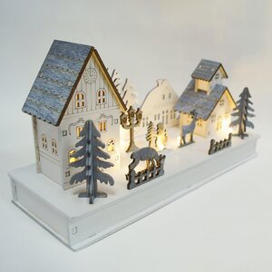 Новогодний светильник Рождество в деревушке Шильтах 28*15 см на батарейках, 8 LED ламп Star Trading (Svetlitsa) фото 5