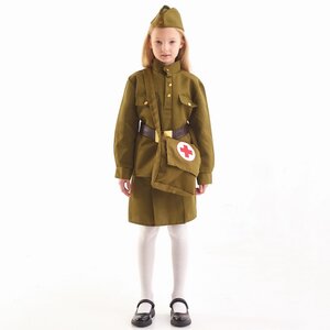 Детская военная форма Санитарка люкс, рост 104-116 см Бока С фото 1