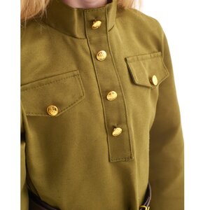 Детская военная форма Солдаточка в платье люкс, рост 140-152 см Бока С фото 4