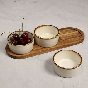 Набор для сервировки Brilly Creme Long 32 см, 4 предмета Koopman фото 6