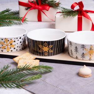 Менажница новогодняя Snowy Xmas 29*10 см, 4 предмета Koopman (Купман) фото 2