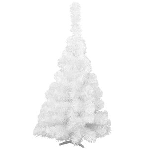 Искусственная белая елка 1 м Скандинавская, ПВХ