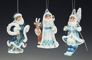 Санта в голубой шубе, 13 см Holiday Classics фото 1