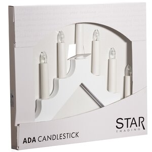 Светильник-горка Ada 38*30см белый, 7 электрических свечей Star Trading фото 4