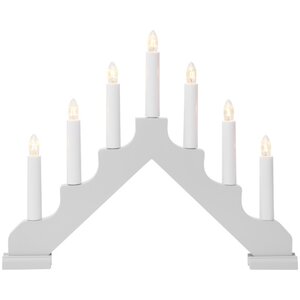 Светильник-горка Ada 38*30 см светло-серый, 7 электрических свечей Star Trading фото 2