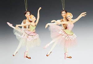 Балетная пара "Ромео и Джульетта" бежево-розовая, 11х13 см Holiday Classics фото 1