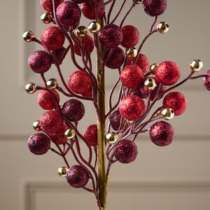 Декоративная ветка с ягодами Эннис: Канун Рождества 60 см Winter Deco фото 6