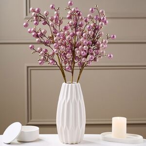 Декоративная ветка с ягодами Эннис: Розовые Облака 60 см Winter Deco фото 3